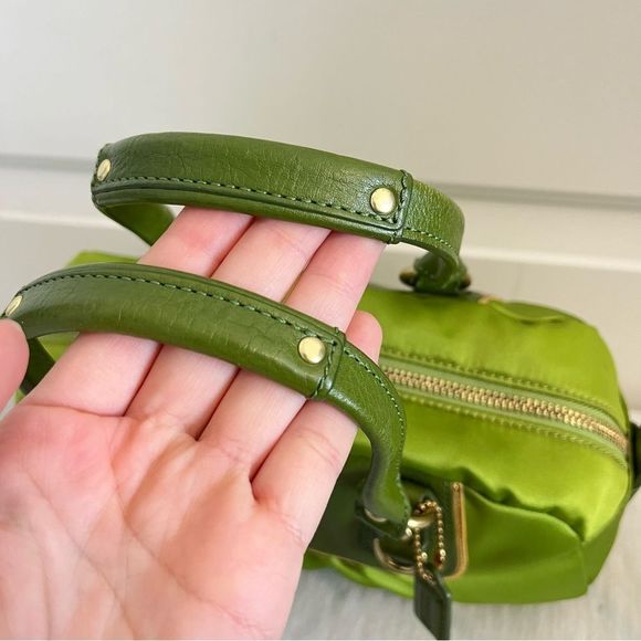 *RARE* COACH Lime Green Madison Ashley Tote Crossbody Satchel - Picture 13 of 16